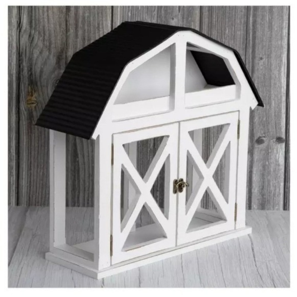Hobby Lobby White Rustic Barn Display Shelf Farmhouse Decor